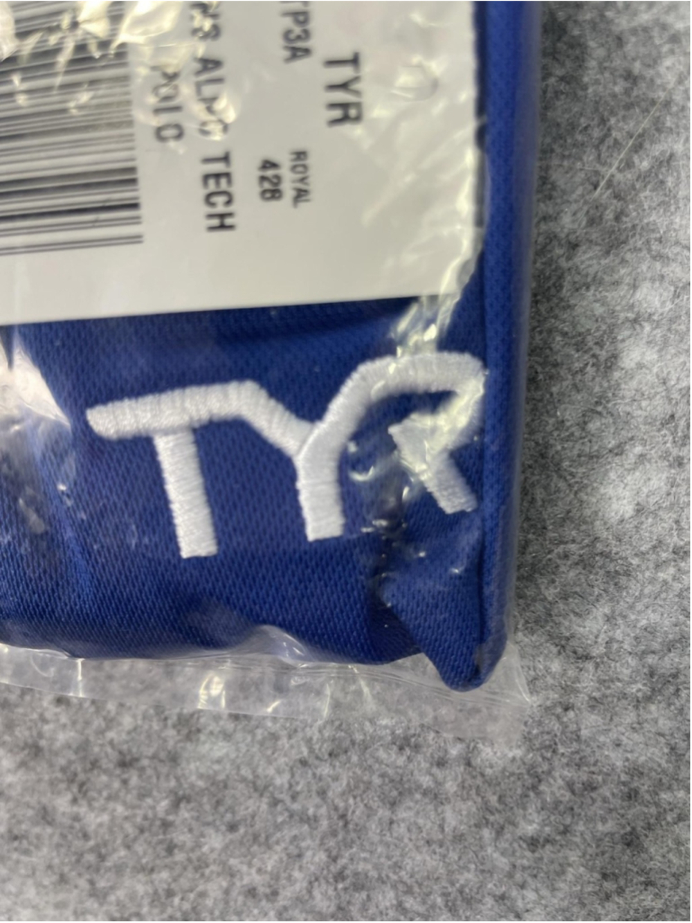 USA Water Polo Shirt Mens Small Blue TYR Tech Polo Royal Embroidered Logo - Picture 6 of 7